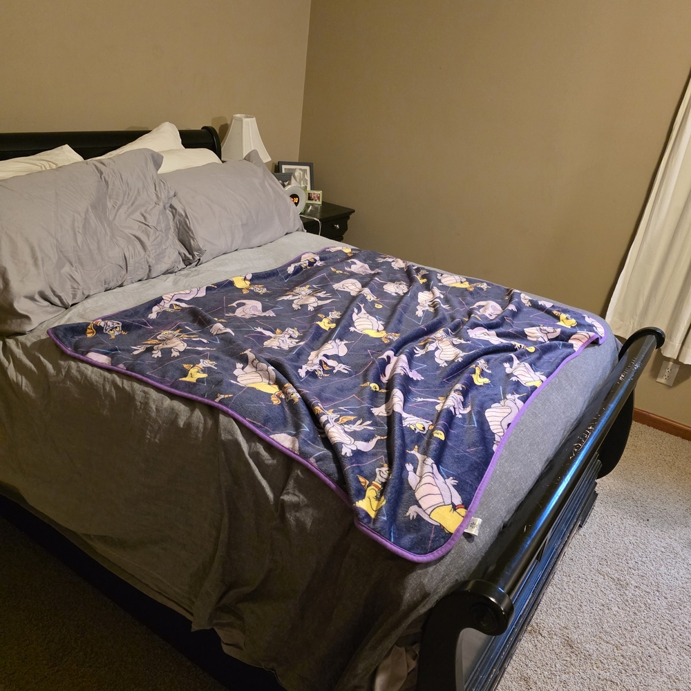 Disney Purple Figment Throw Blanket - Picture 4 of 8